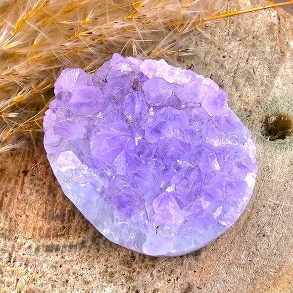 Nature Amethyst Cluster Hand Carved Cute Hedgehog Decor Figure - Picture 9 of 10